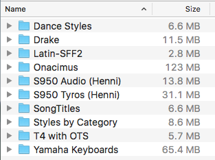SFF2 styles index